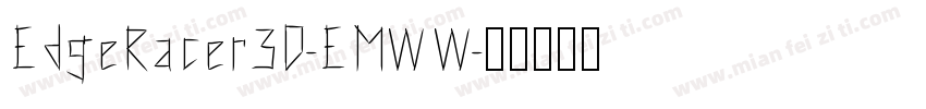 EdgeRacer3D-EMWW字体转换
