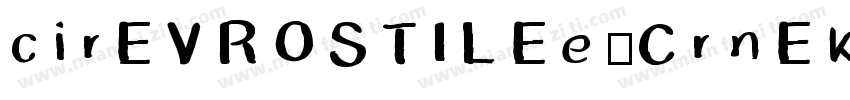cirEVROSTILEe-CrnEkstKos字体转换