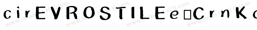 cirEVROSTILEe-CrnKondKos字体转换