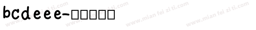 bcdeee字体转换