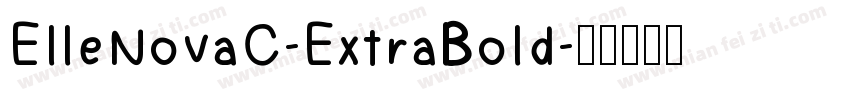 ElleNovaC-ExtraBold字体转换