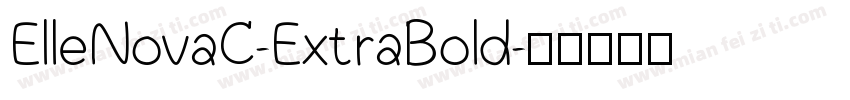 ElleNovaC-ExtraBold字体转换