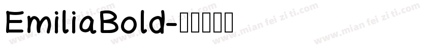 EmiliaBold字体转换