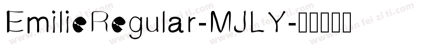 EmilieRegular-MJLY字体转换