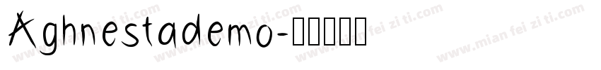 Aghnestademo字体转换
