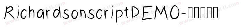 RichardsonscriptDEMO字体转换