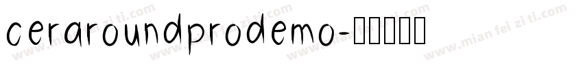 ceraroundprodemo字体转换