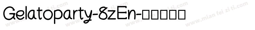 Gelatoparty-8zEn字体转换