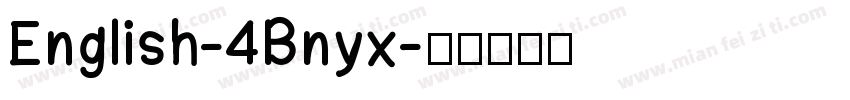 English-4Bnyx字体转换