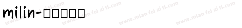 milin字体转换