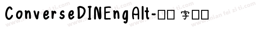 ConverseDINEngAlt字体转换