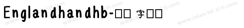 Englandhandhb字体转换