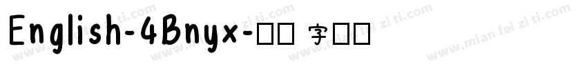 English-4Bnyx字体转换