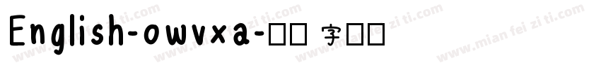 English-owvxa字体转换