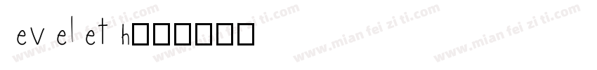 eveleth字体转换