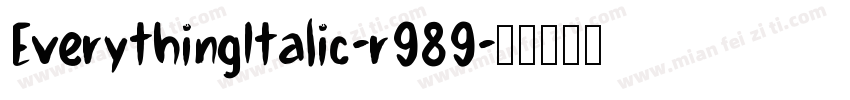 EverythingItalic-r989字体转换