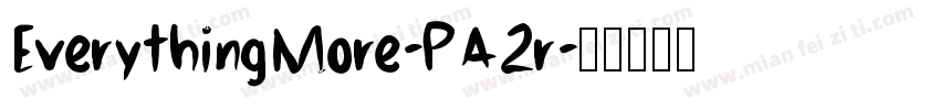 EverythingMore-PA2r字体转换