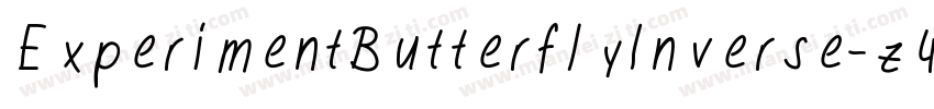 ExperimentButterflyInverse-z47G字体转换
