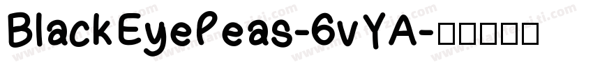 BlackEyePeas-6vYA字体转换