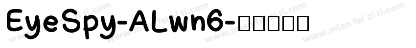 EyeSpy-ALwn6字体转换