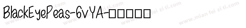 BlackEyePeas-6vYA字体转换