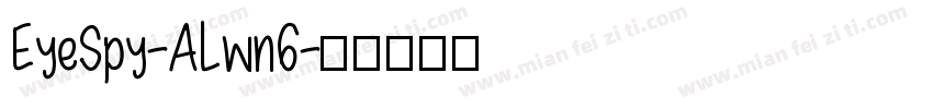 EyeSpy-ALwn6字体转换