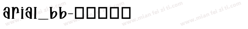 arial_bb字体转换