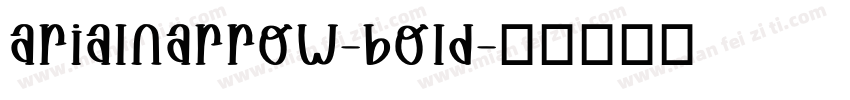 arialnarrow-bold字体转换