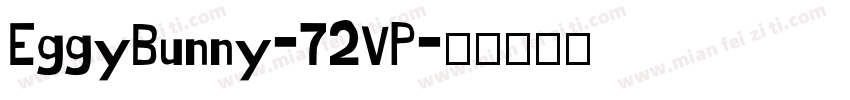 EggyBunny-72VP字体转换
