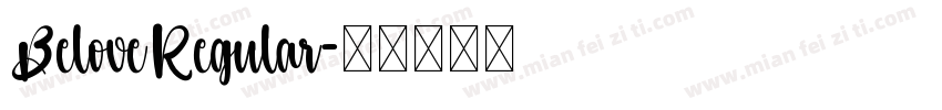 BeloveRegular字体转换