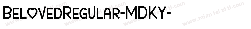 BelovedRegular-MDKY字体转换