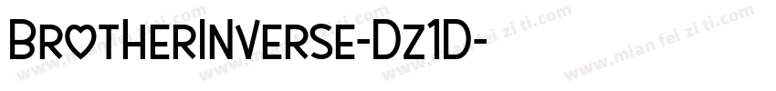BrotherInverse-Dz1D字体转换