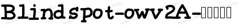 Blindspot-owv2A字体转换