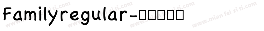 Familyregular字体转换