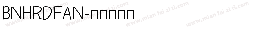 BNHRDFAN字体转换