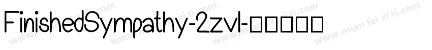 FinishedSympathy-2zvl字体转换