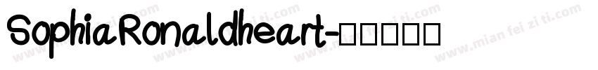 SophiaRonaldheart字体转换