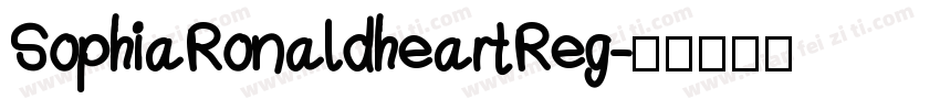 SophiaRonaldheartReg字体转换