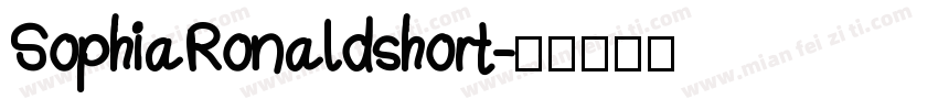 SophiaRonaldshort字体转换