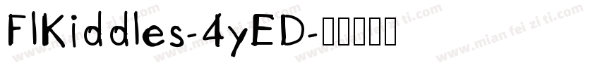 FlKiddles-4yED字体转换