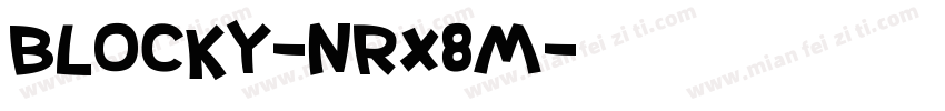 Blocky-nRx8M字体转换