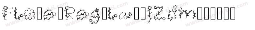 FlowerRegular-JZdm字体转换