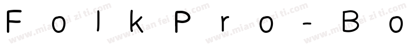 FolkPro-Bold字体转换