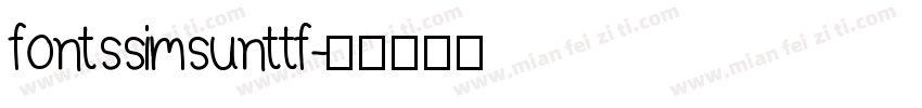fontssimsunttf字体转换