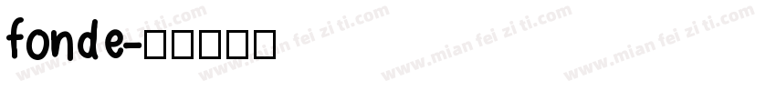 fonde字体转换