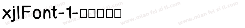xjlFont-1字体转换