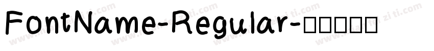 FontName-Regular字体转换