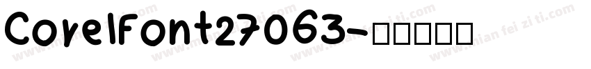 CorelFont27063字体转换