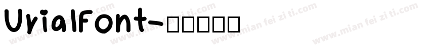 UrialFont字体转换