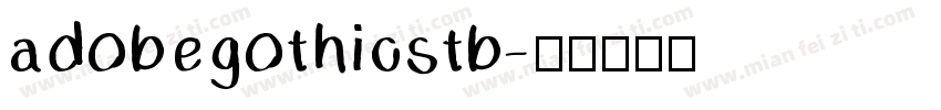 adobegothicstb字体转换
